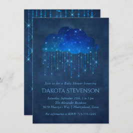 Baby Sprinkle Classic Blue | Moody stöldmoln Inbjudningar