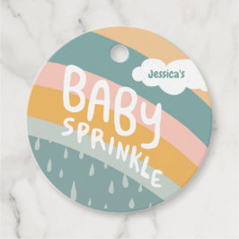 BABY SPRINKLE Cute Clouds Rainbow TACK Anpassnings Gåvor Etiketter