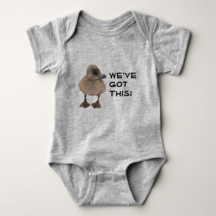 Baby Sprinkle Cute Grått Duckling Anpassningsbar T Shirt