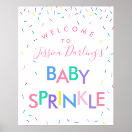 Baby Sprinkle Gender Neutral Välkommen Poster