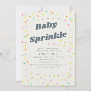 Baby sprinkle inbjudningar