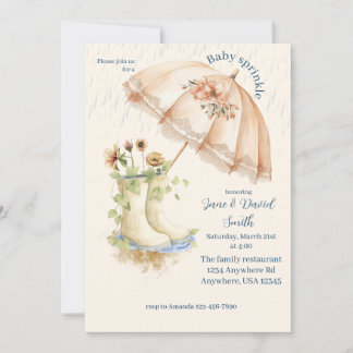 Baby Sprinkle Inbjudningar