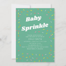 Baby sprinkle inbjudningar