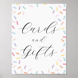 Baby Sprinkle-kort och presentkort Poster