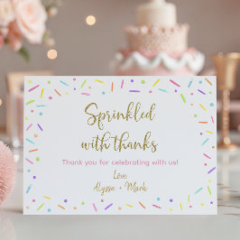 Baby Sprinkle Rosa Lila Guld Tack