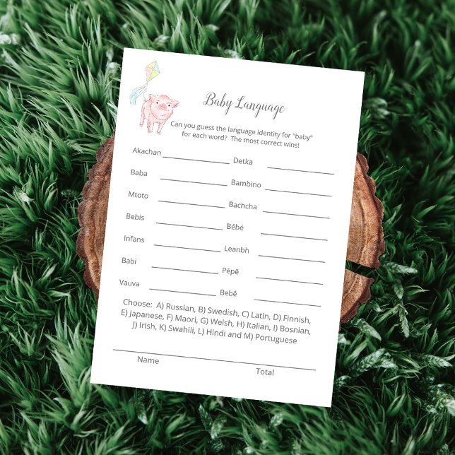 Baby Sprinkle-spelkort för Baby-språk (Skapare uppladdad)