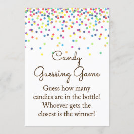 Baby Sprinkled Baby Shower Game Sign Storlek 5x7" Inbjudningar