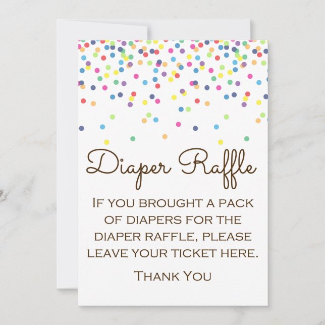 Baby Sprinkled Baby Shower Game Sign Storlekare 5x Inbjudningar (Framsida)
