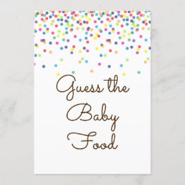 Baby Sprinkled Baby Shower Game Sign Storlekare 5x Inbjudningar