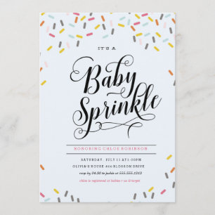 BABY SPRINKLES CONFETTI INVIVILLE INBJUDNINGAR