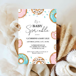 Baby Sprinkles Kön Neutral babystövel Inbjudningar