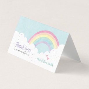 Baby Sprinkles Pastel Rainbow Kort