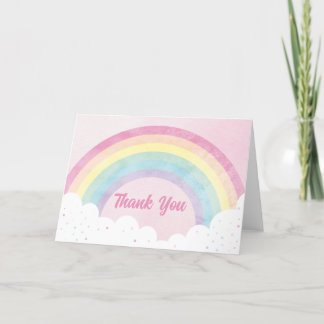 Baby Sprinkles Pastel Rainbow - tack för ditt kort