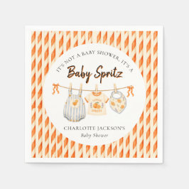 Baby Spritz Orange Citrus Söt Bebis Baby Shower Pappersservett