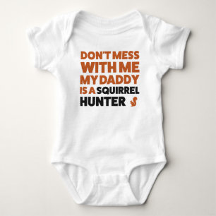 Baby Squirrel Hunting Jersey Bodydrät Shirt T Shirt