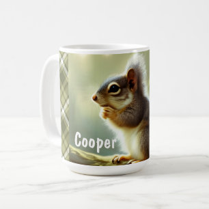 Baby Squirrel Wildlife Porträtt Personlig Kaffemugg