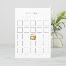 baby st patrick babydusch bingo-spelkort inbjudningar