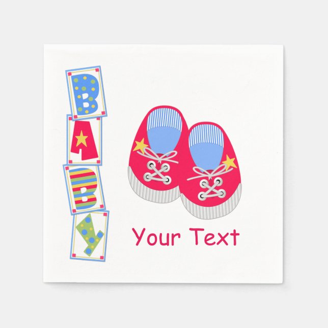 Baby Standard Cocktail Napkins Pappersservett (Framsidan)