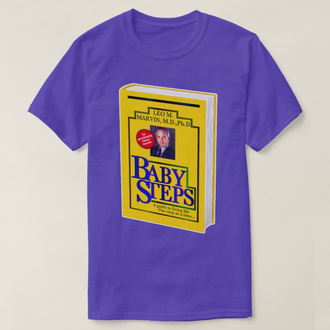 Baby Steps Bok Cover Dr Leo Marvin T Shirt (Design framsida)