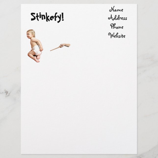 Baby Stinkefy! Brevhuvud (Framsida)