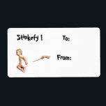 Baby Stinkefy!-christmas-etikett Fraktsedel<br><div class="desc">Den magiska ord du användor för att bli av med de stinker du inte vill ha.Oavsett om det är baby eller stora. Roligt är magisk design för häxor,  guider,  spädbarn,  mammor och pappor att skratta åt och använda regelbundet.</div>