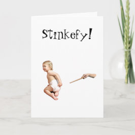 Baby Stinkefy!-hälsningskort Kort