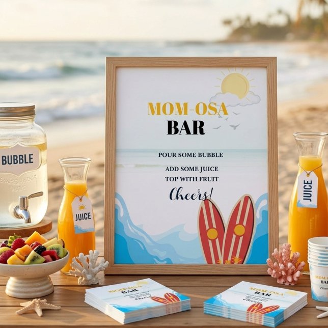 Baby strand surfingbräda baby shower Favor skylt (Skapare uppladdad)