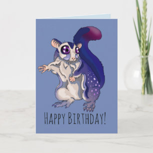 Baby Sugar Glider Birthday Kort