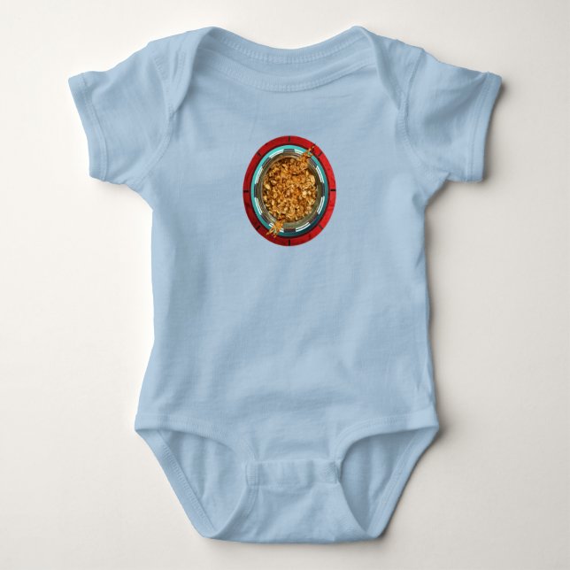 Baby Superhjälte Ironman Food Arc Reactor  T Shirt (Framsida)