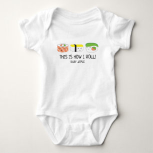 Baby Sushi Roll Så här rullar jag PERSONLIG T Shirt