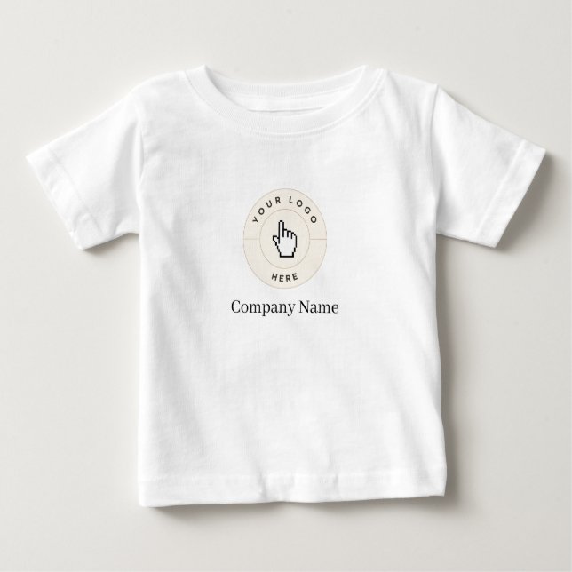 Baby - Svart - Anpassningsbar (lägg till text/logo T Shirt (Framsida)