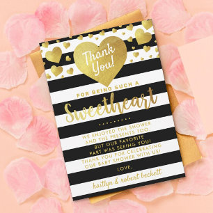 Baby Swearing Valentine Day Baby Shower Tack Kort