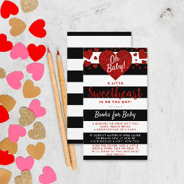 Baby Swearing Valentine Day Baby Shower Tilläggskort
