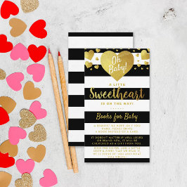 Baby Swearing Valentine Day Baby Shower Tilläggskort