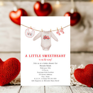 Baby Swehoney Valentine Boy Baby Shower Inbjudningar