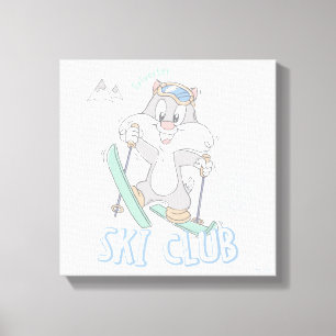 Baby SYLVESTER™ Ski-Klubb Canvastryck