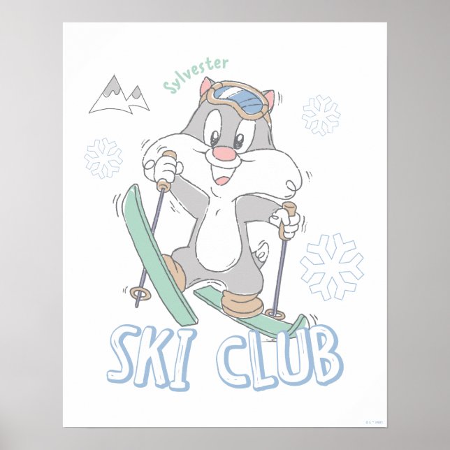 Baby SYLVESTER™ Ski-Klubb Poster (Framsidan)