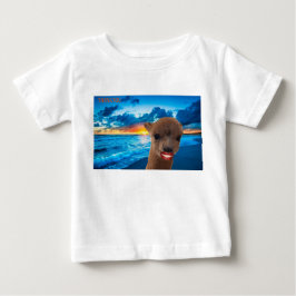 baby T alpaca på stranden, tack Shirt