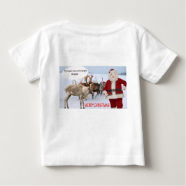 baby T god jul Santa gris T Shirt