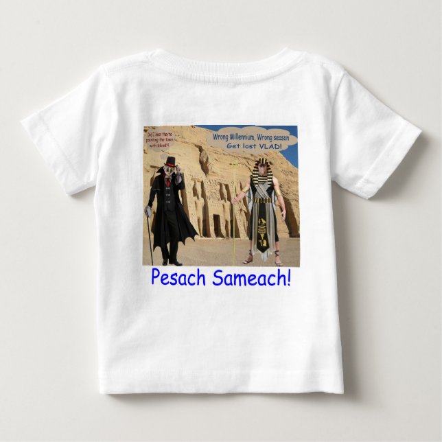baby T. Lycklig Pesach. loris/apa T Shirt (Baksida)