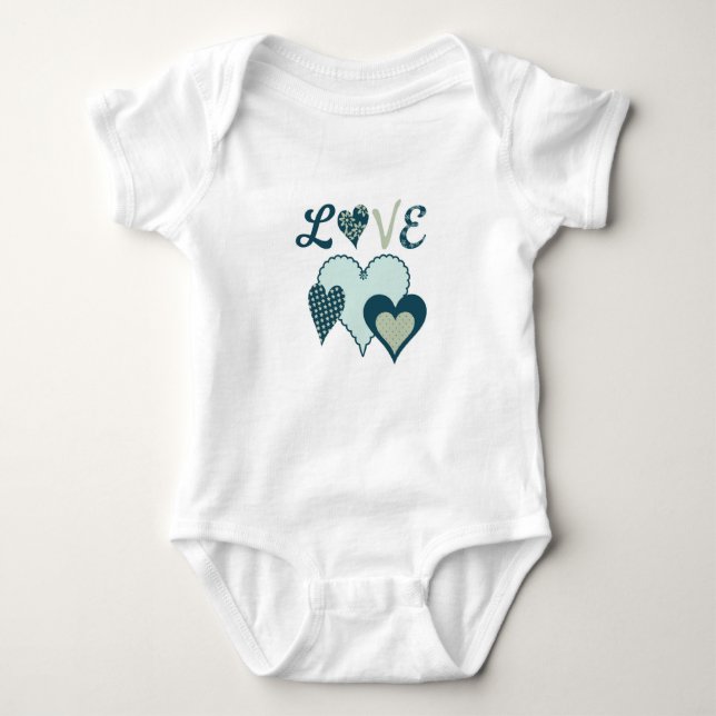 Baby T med Heart T Shirt (Framsida)