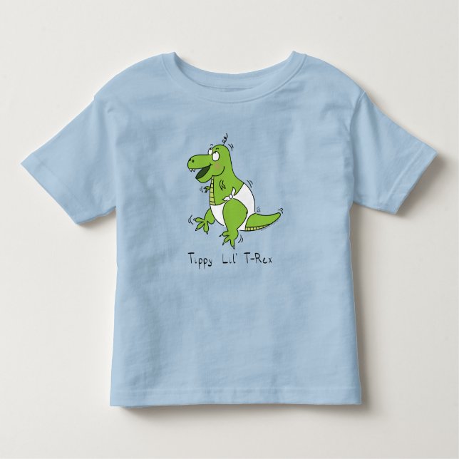 Baby T-Rex Dinosaur Dino Kids T Shirt (Framsida)