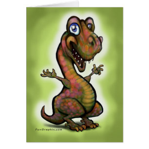 Baby T-Rex Hälsningskort