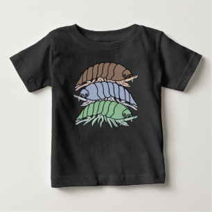 Baby T-Shirt - 3 Rulltroll (levande)