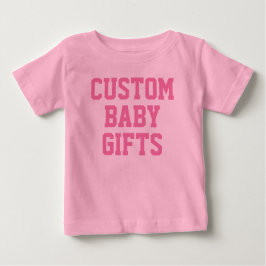Baby T-Shirt Anpassningsbar Baby ger en tom mall