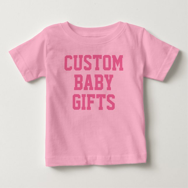 Baby T-Shirt Anpassningsbar Baby ger en tom mall (Framsida)