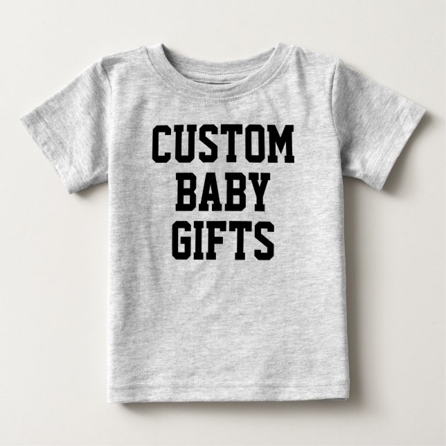 Baby T-Shirt Anpassningsbar Baby ger en tom mall (Framsida)