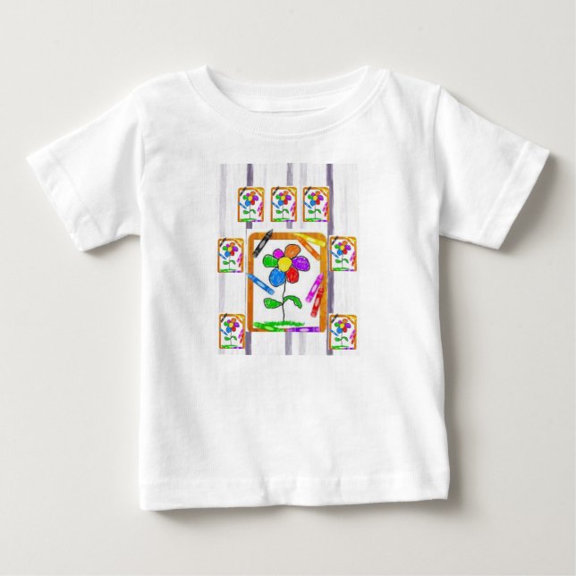 Baby T-Shirt Crayon (Framsida)