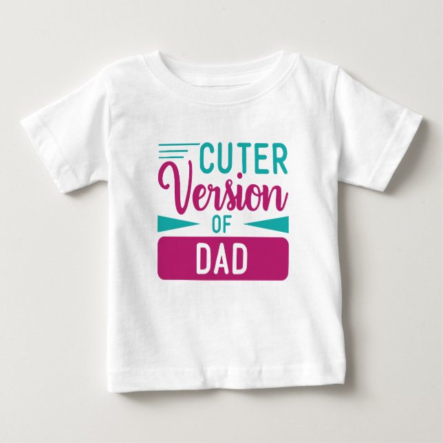 Baby T Shirt Cuter-version av Pappa (Framsida)