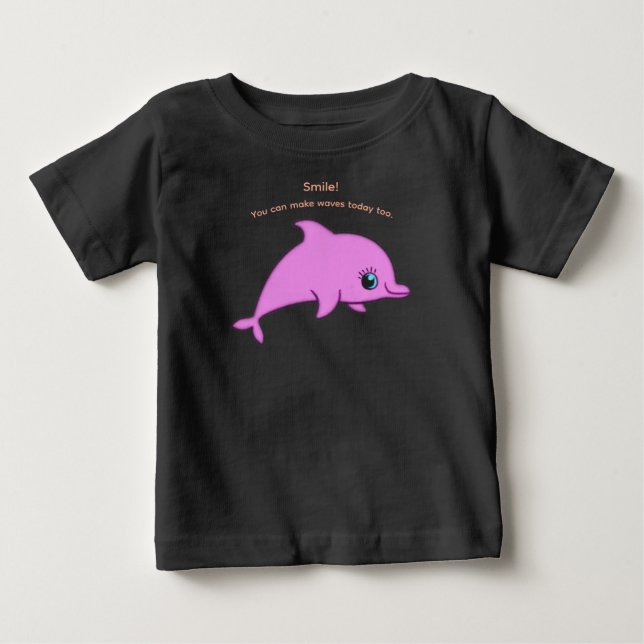 Baby T-Shirt Delfin (Framsida)